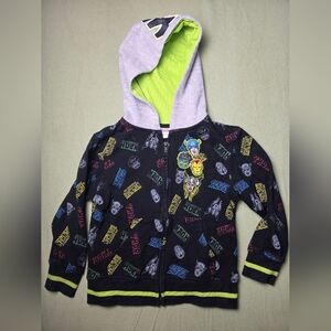 Marvel Kids Superhero Hoodie - Black with Multicolor Accents